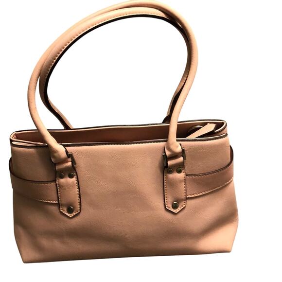 Pink Leather Purse with Silver Buckles - Picture 2 of 8